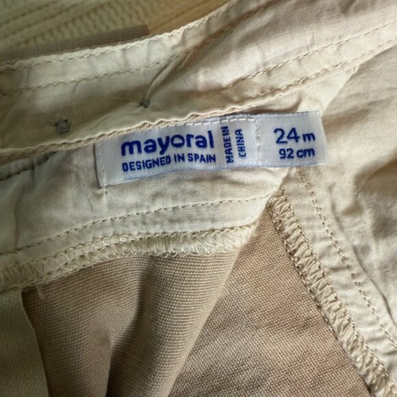 Mayoral 3-Piece Bundle | Embroidered Shirt  + 2 Jumper Dresses | 24M - Picture 10 of 13